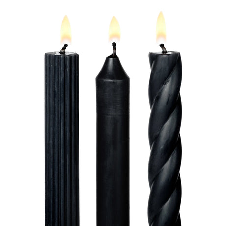 Assorted Black Candle Tapers