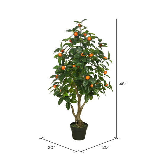 4' Potted Faux Orange Tree