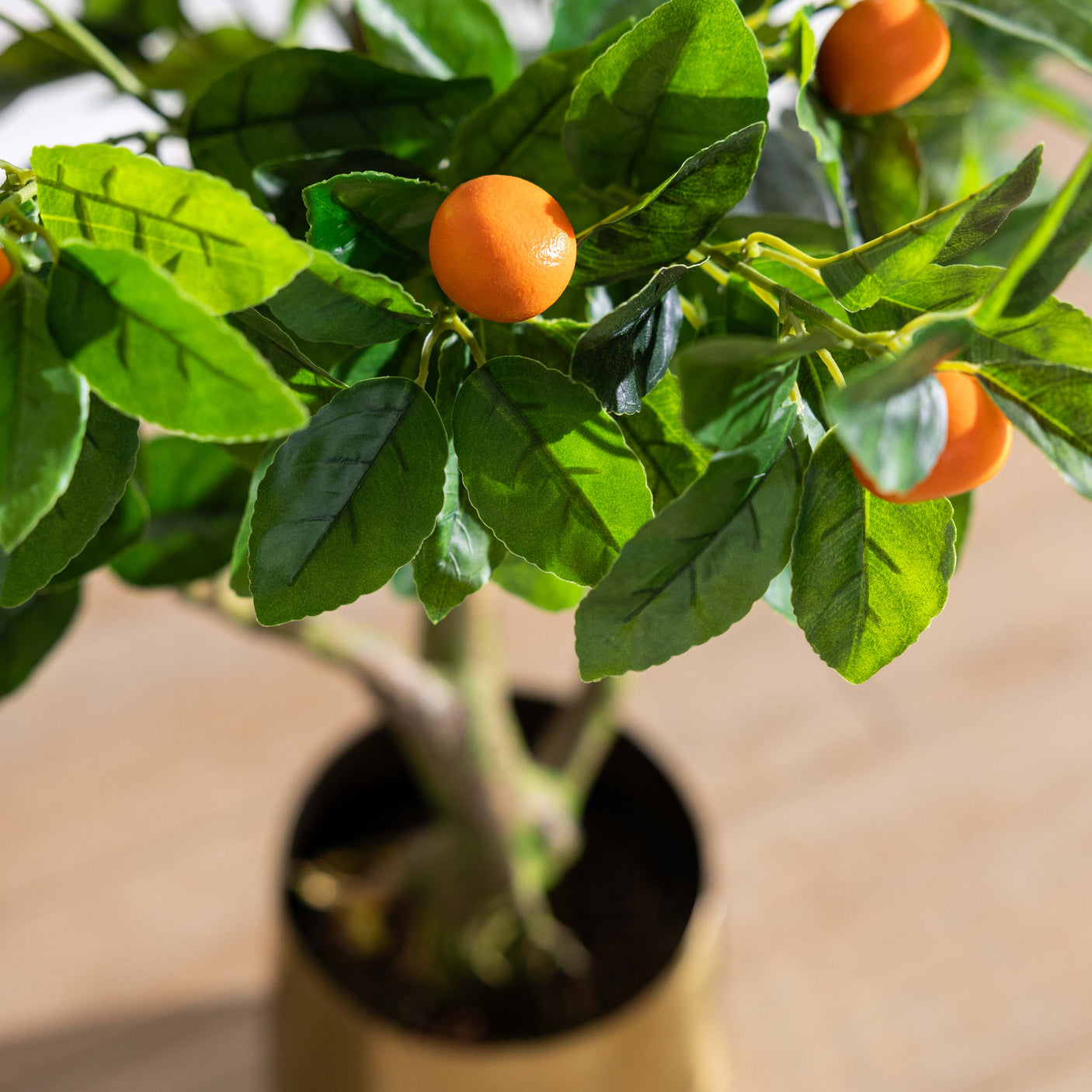 4' Potted Faux Orange Tree