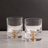 Gold Flake Crystal Glass Sets