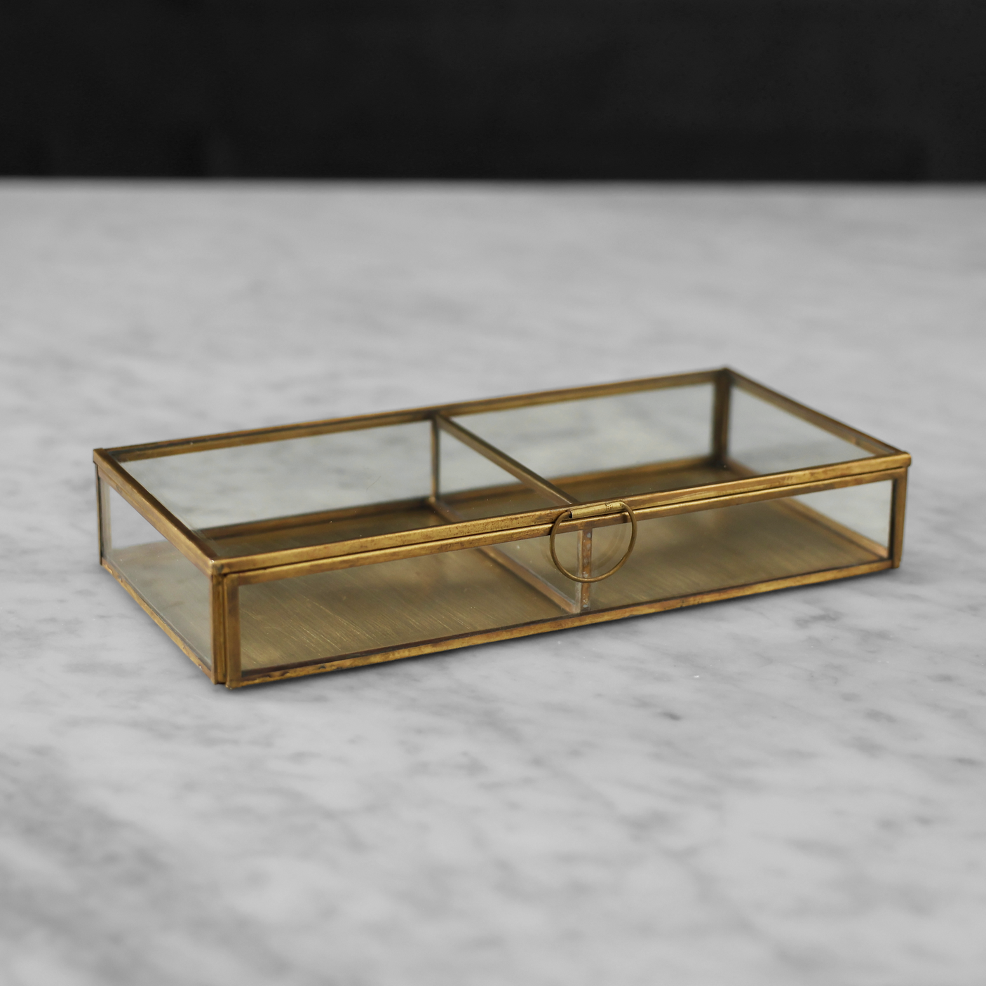 Divided Glass Display Box