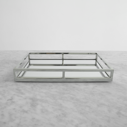 Silver Mirrored Tray