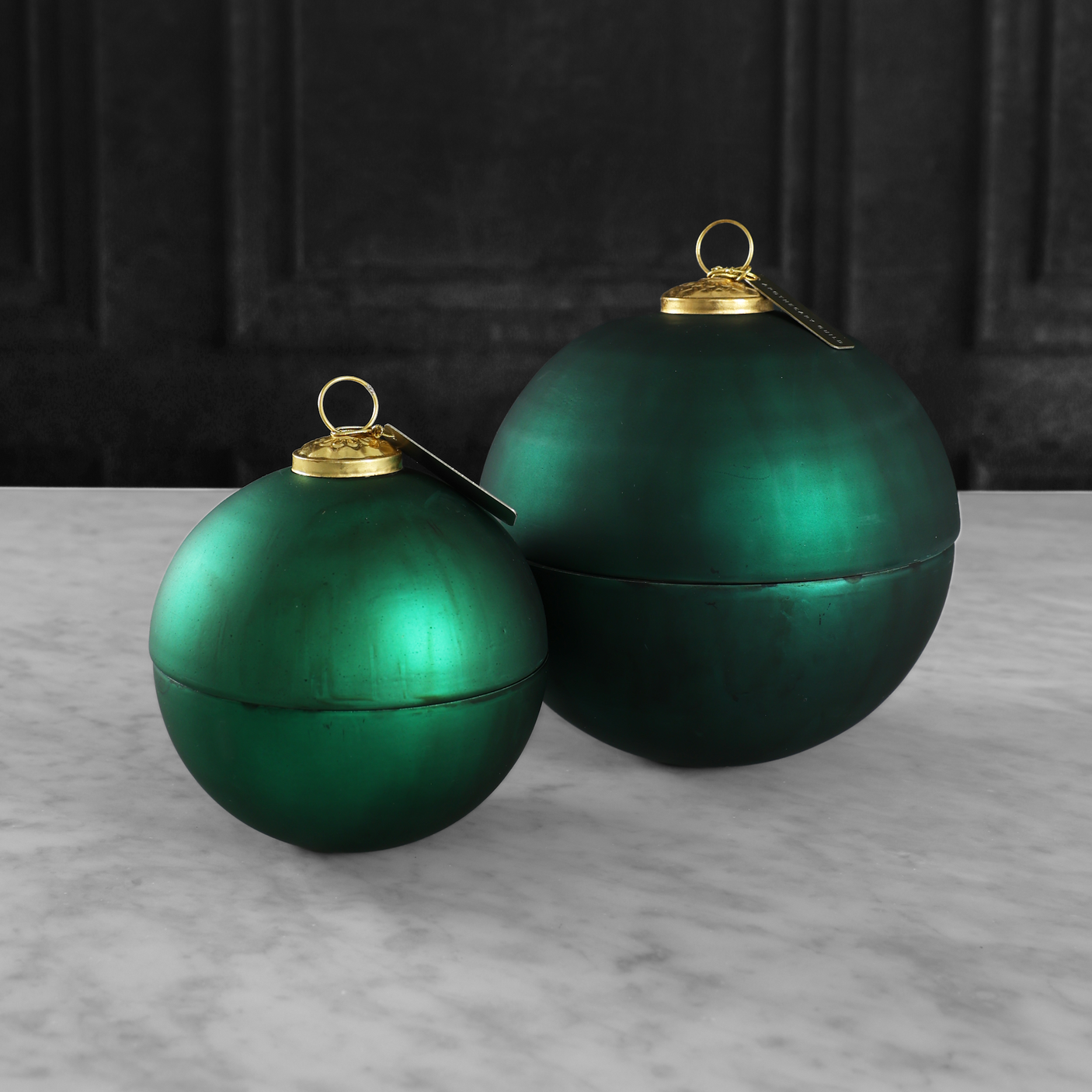 Green Ornament Ball Scented Candle