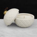 White Porcelain Ornament Candle