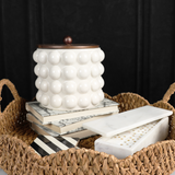 White Hobnail Canister