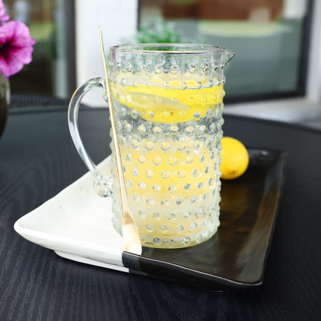 Hobnail Pitcher & Drinking Glasses