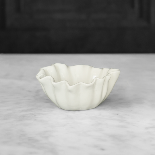 Mini White Fluted Bowl Set