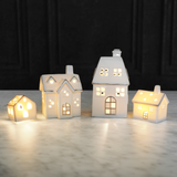 Stoneware Village Set w/ LED Lights