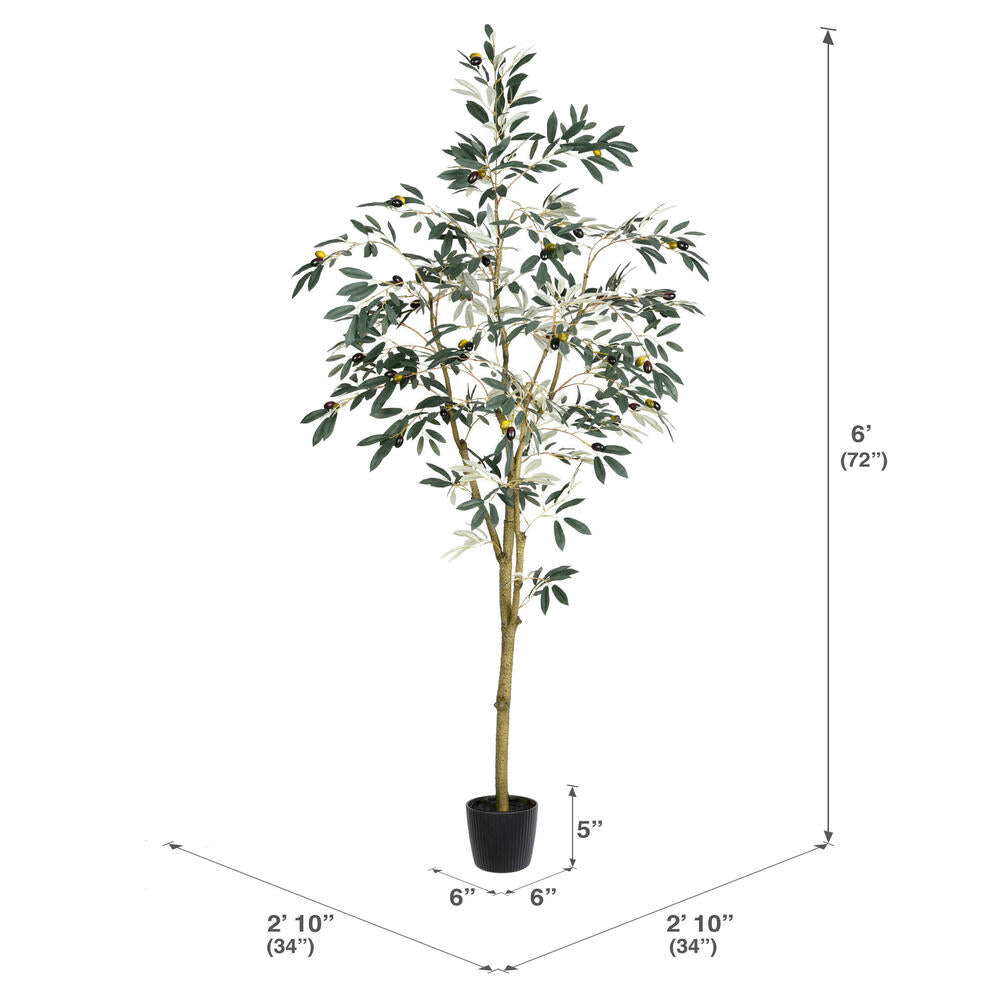 Artificial Potted Olive Tree