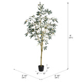 Artificial Potted Olive Trees