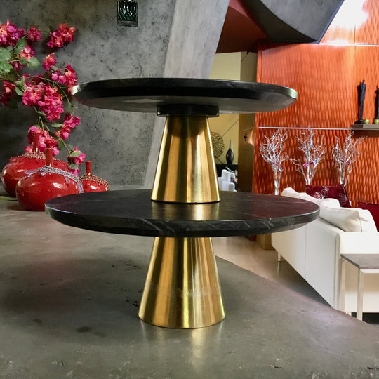 Black Marble Cake Stands