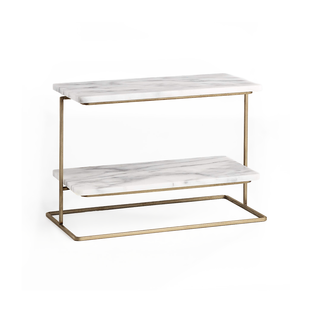 Marble Tiered Rectangular Stand