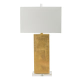 Gold Rectangular Table Lamp