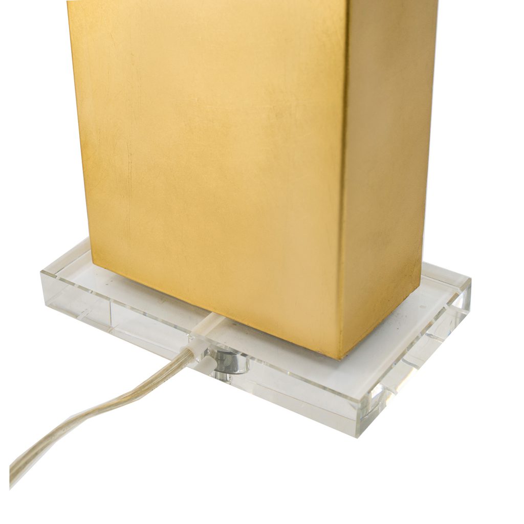 Gold Rectangular Table Lamp