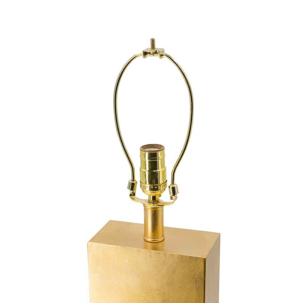 Gold Rectangular Table Lamp