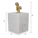 White Marble Bust Box