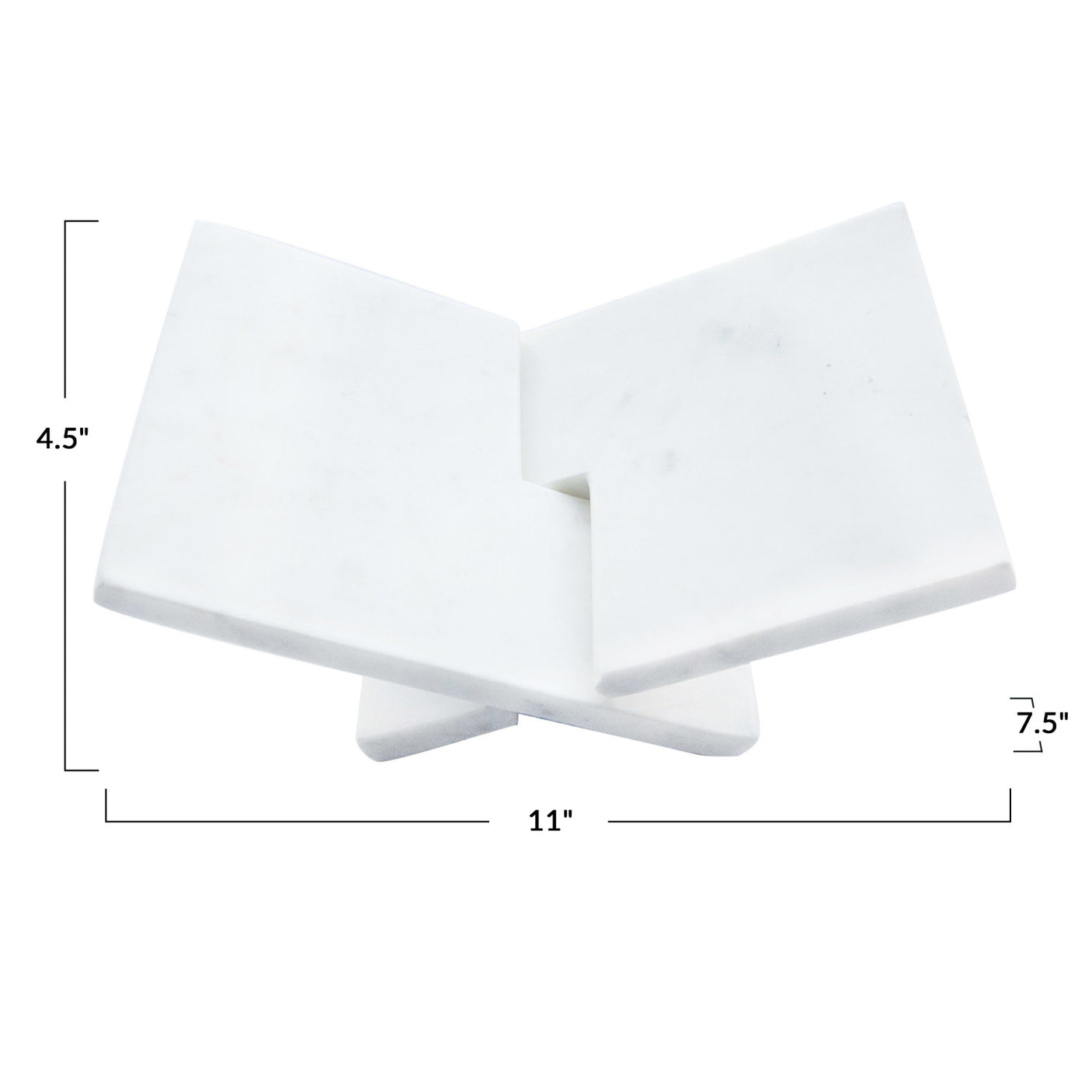 Interlocking Marble Book Holder