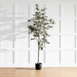 Artificial Potted Olive Trees