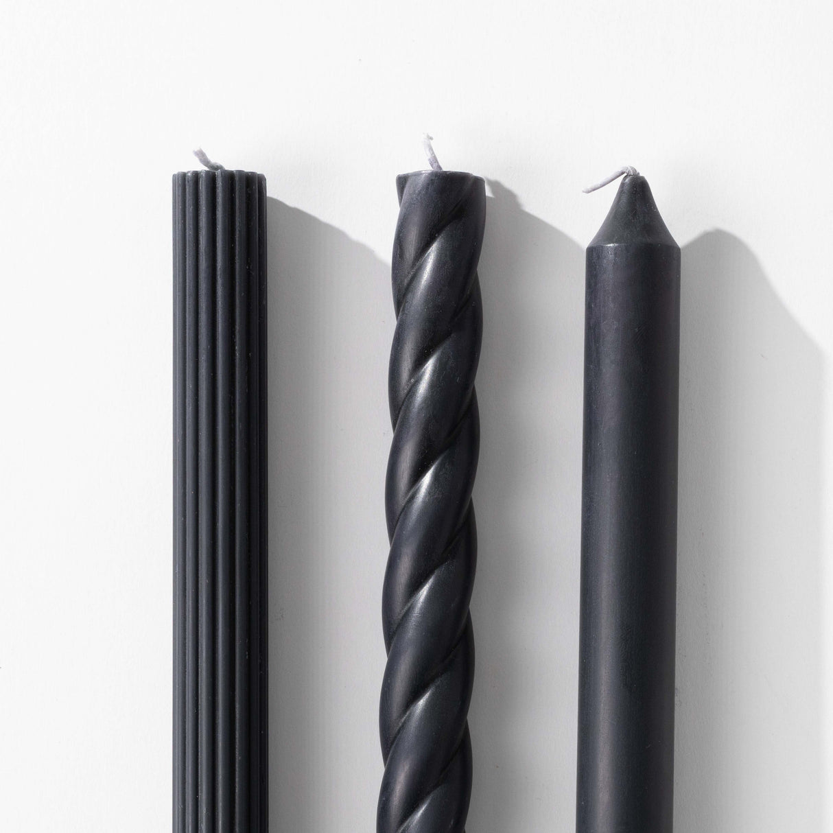 Assorted Black Candle Tapers