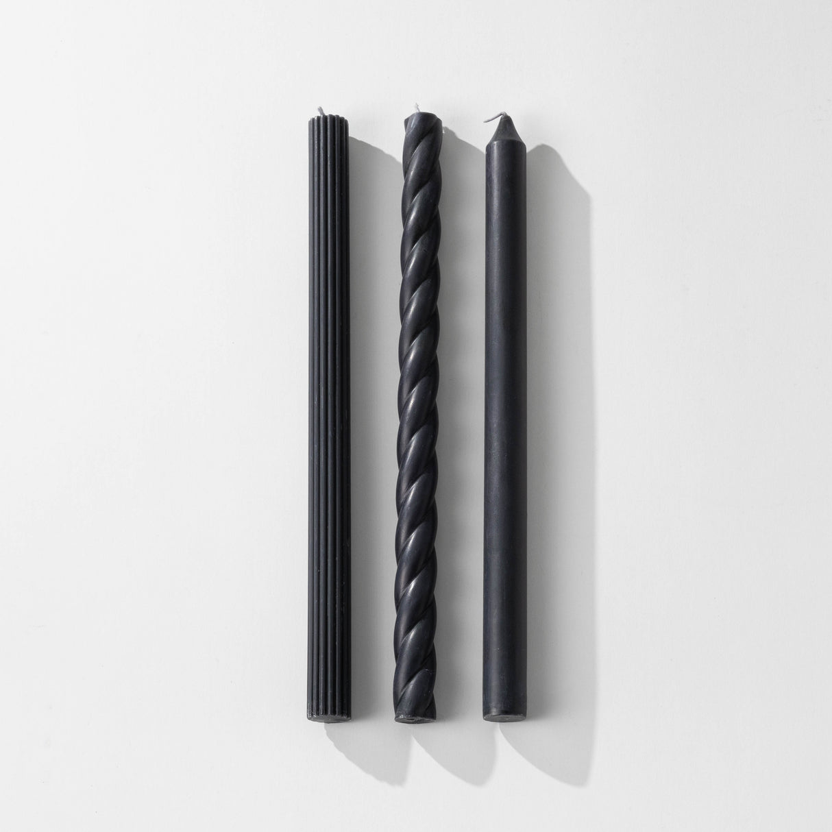 Assorted Black Candle Tapers