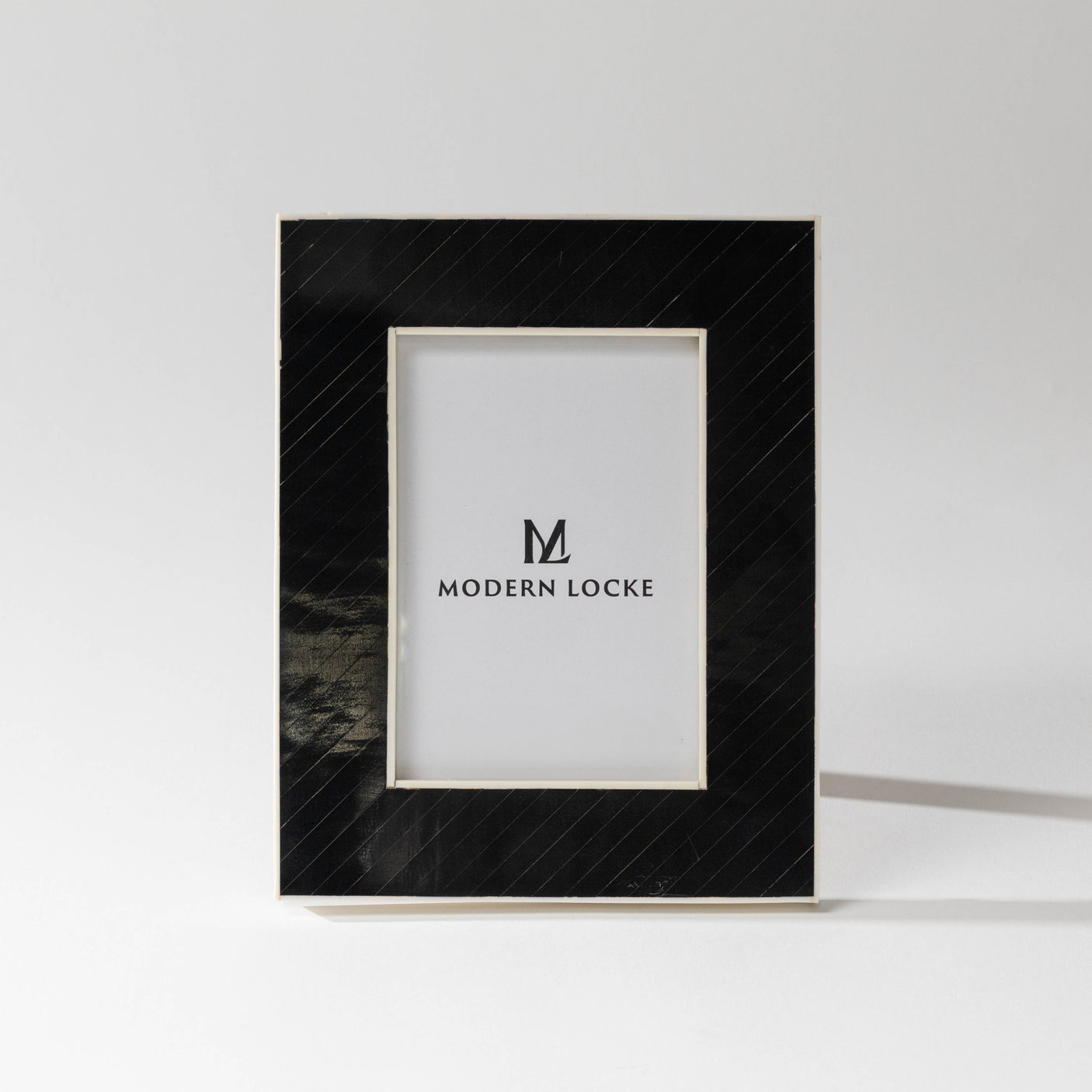 Black Bone Inlay Photo Frame