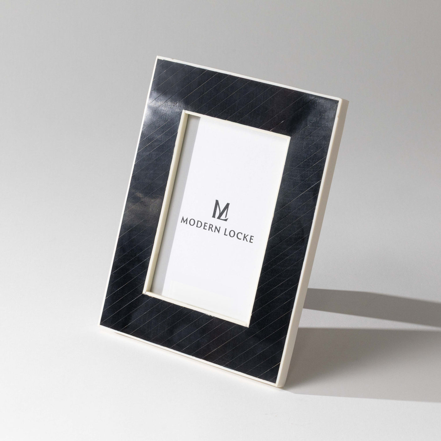 Black Bone Inlay Photo Frame