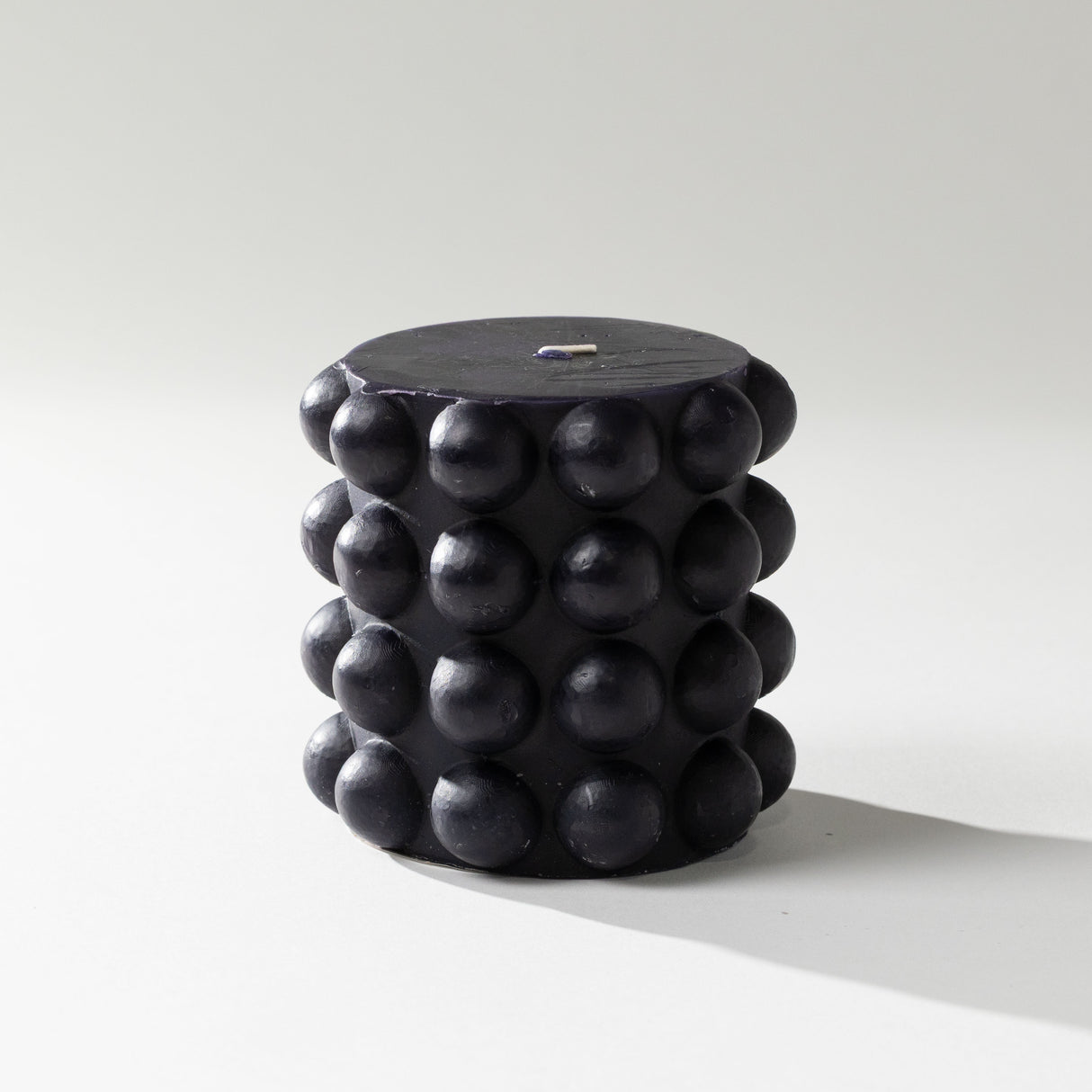 Black Hobnail Pillar Candle
