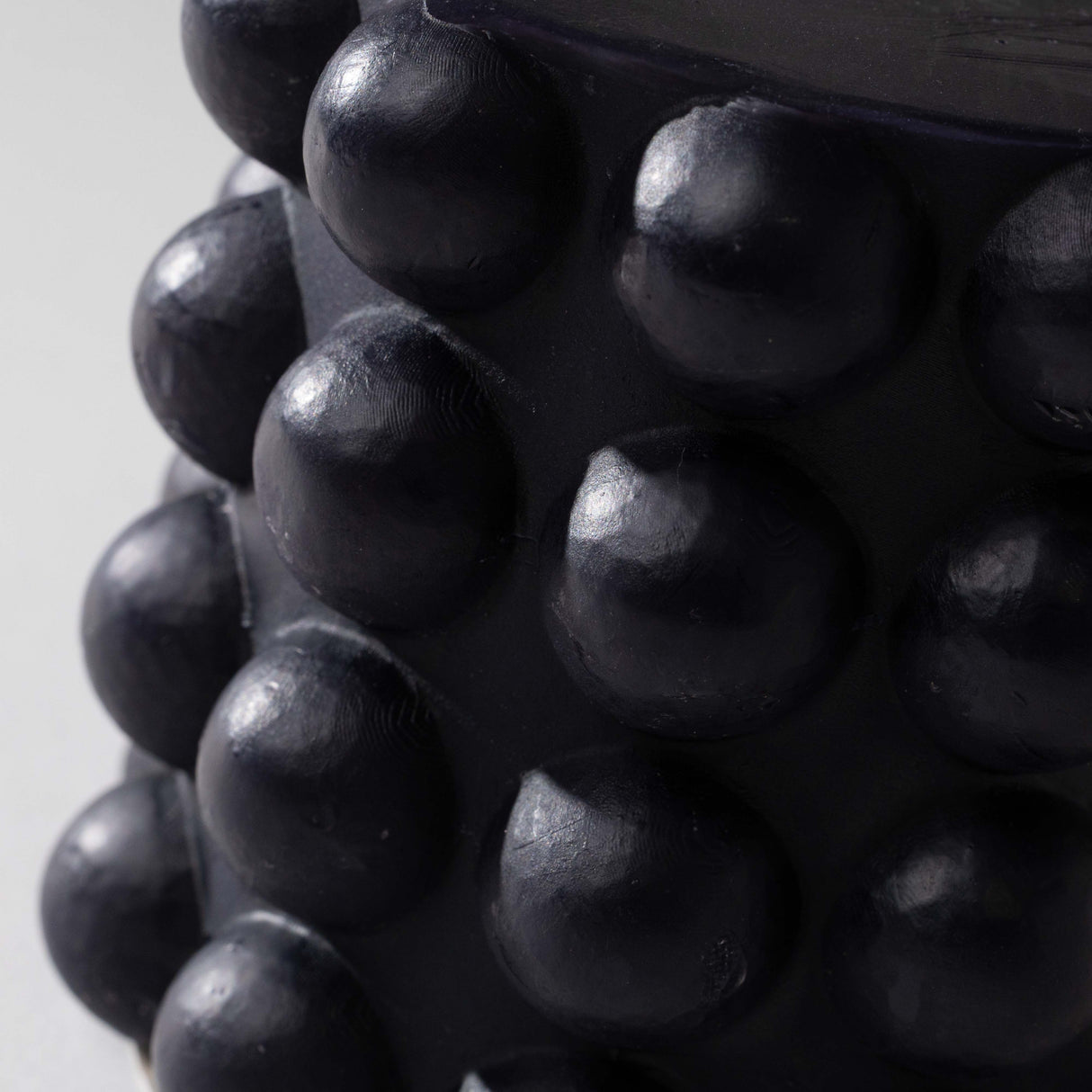 Black Hobnail Pillar Candle