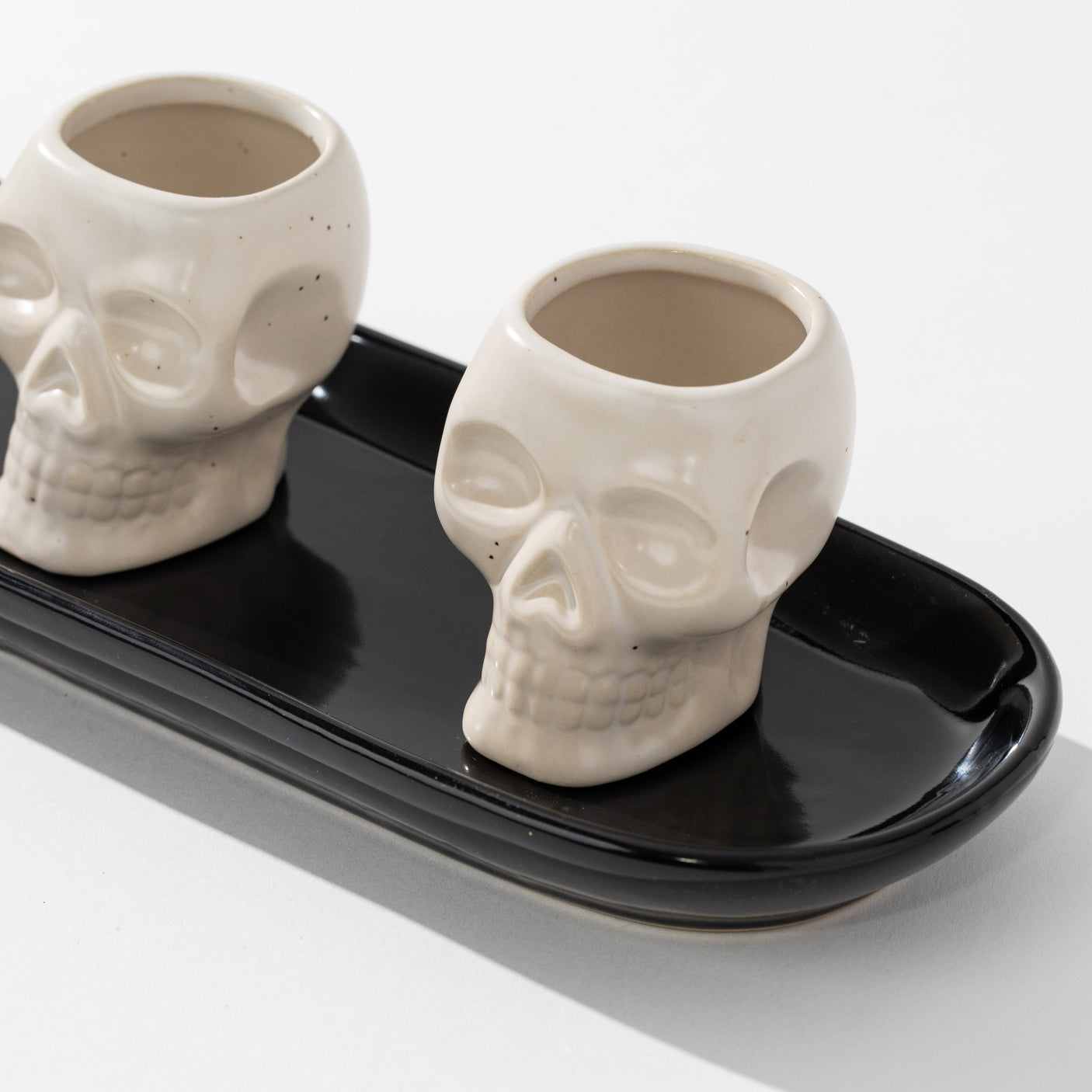 Black Dish w/ Skeleton Bowls