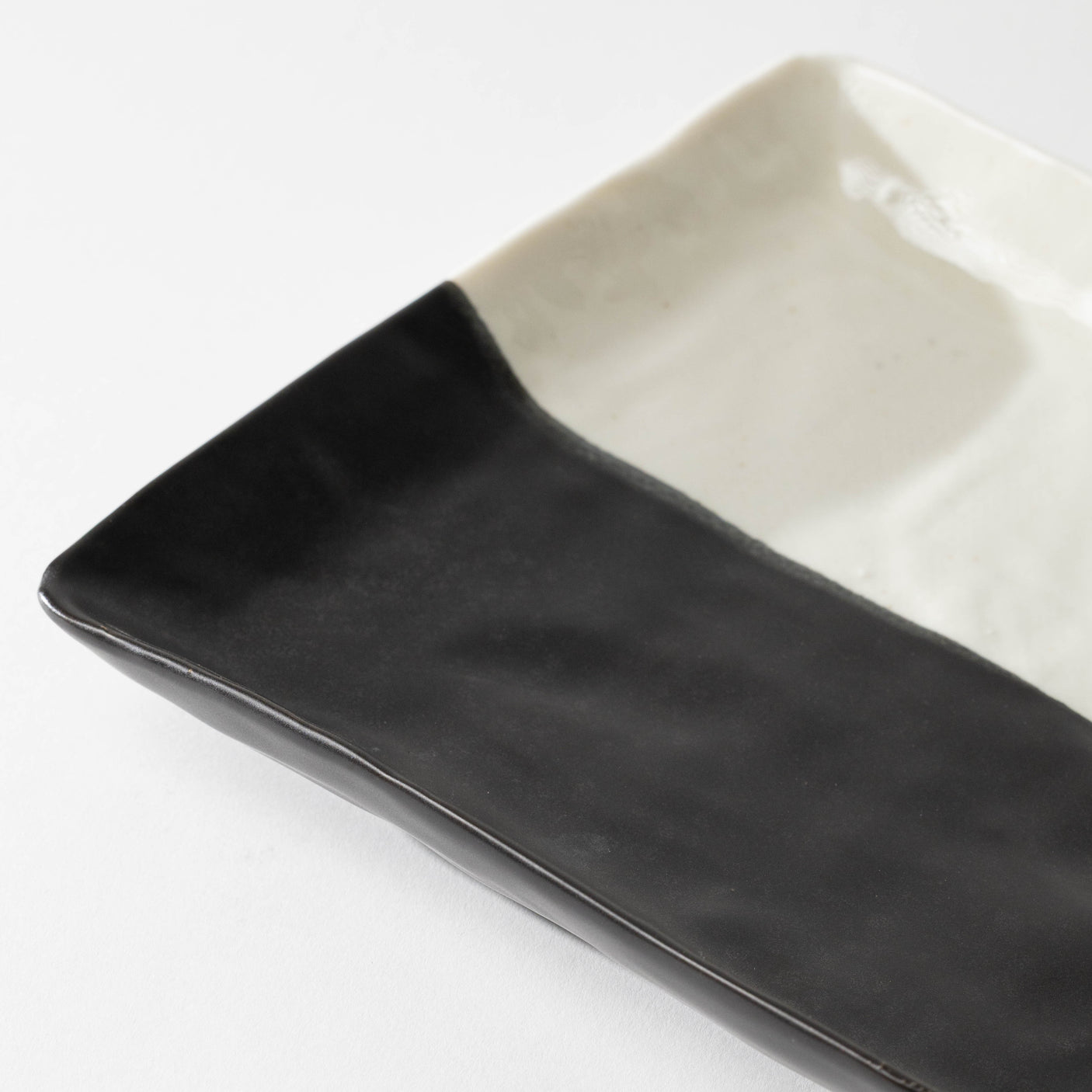 Black & White Stoneware Platter