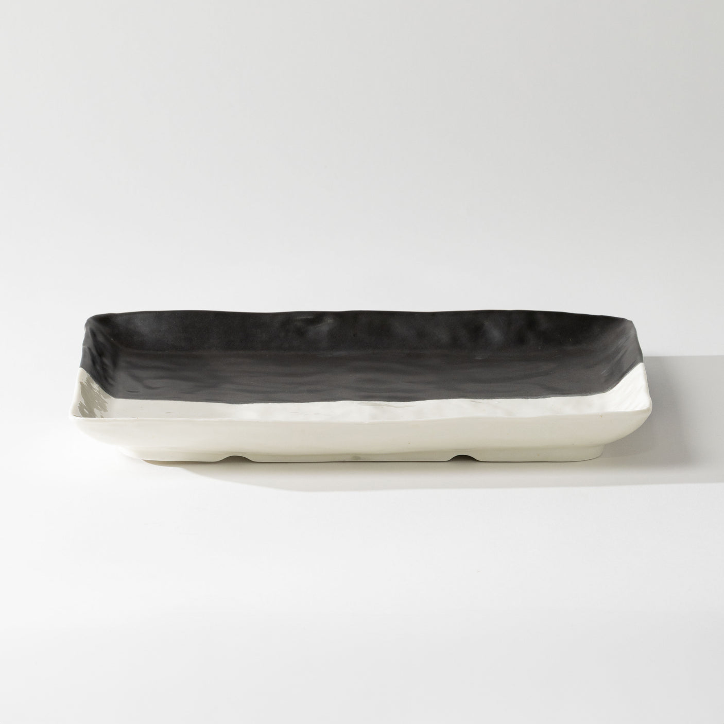 Black & White Stoneware Platter