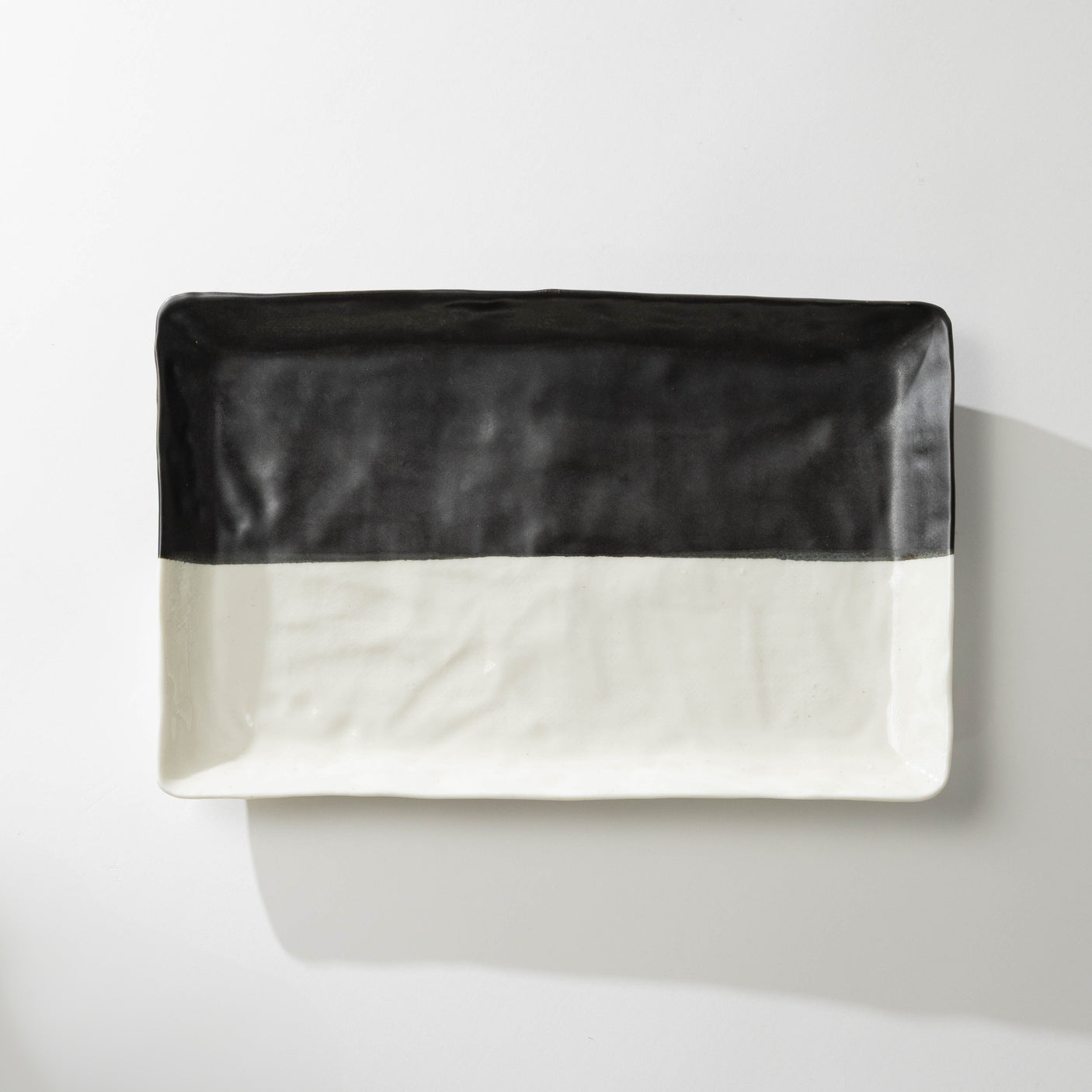 Black & White Stoneware Platter