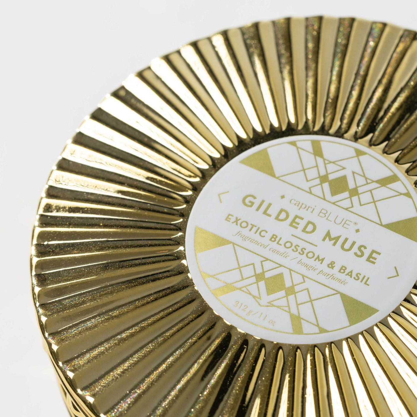 Blossom & Basil Gilded Jar Candle