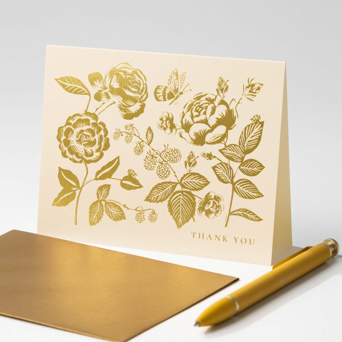 Rose Thank You Card Set