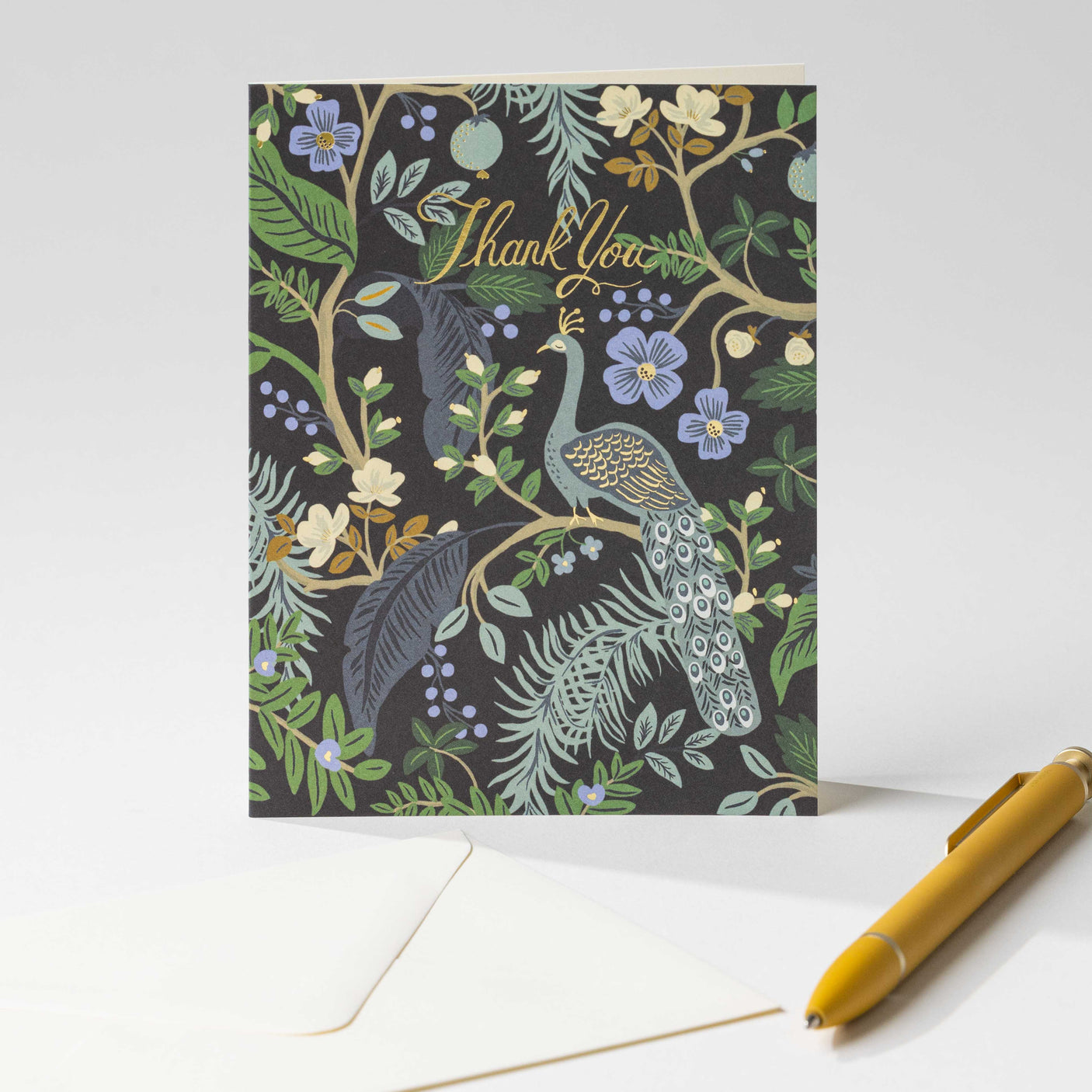 Peacock Thank You Card Set