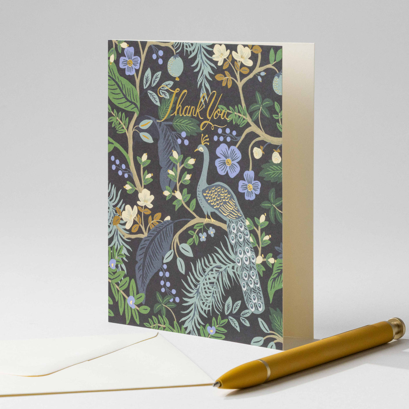 Peacock Thank You Card Set