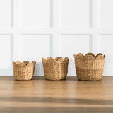 Braided Baskets w/ Scalloped Edges