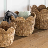 Braided Baskets w/ Scalloped Edges