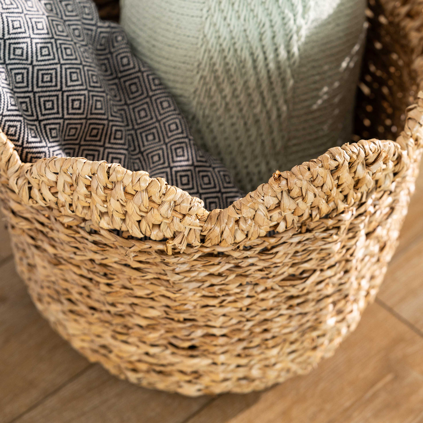 Braided Baskets w/ Scalloped Edges