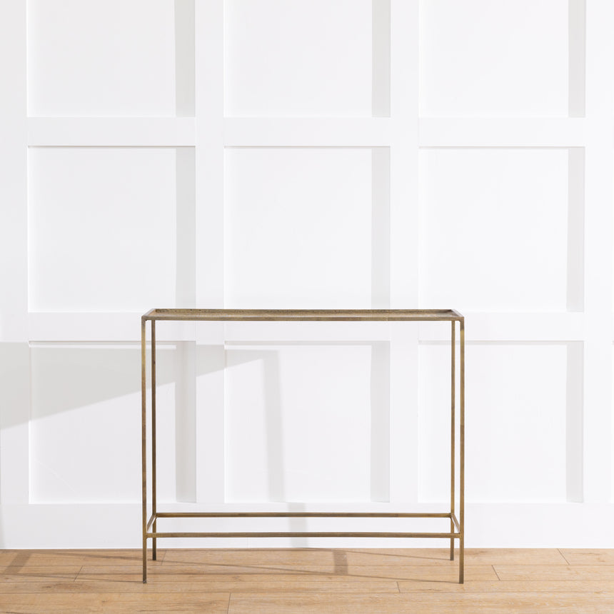 Brass Console Table