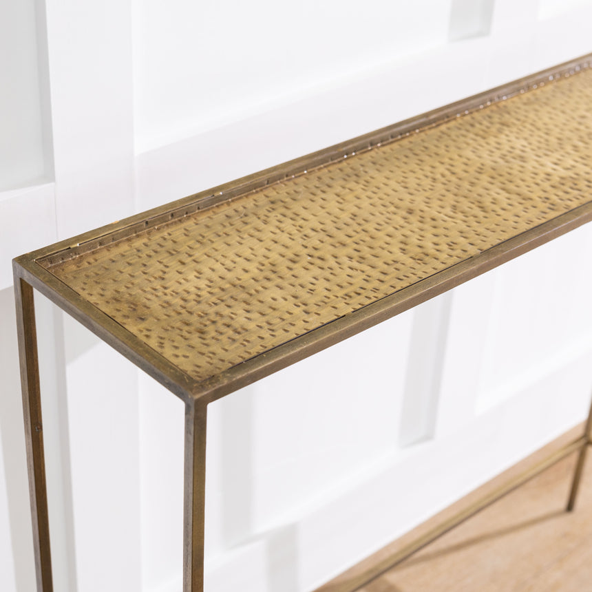 Brass Console Table