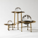 Crystal Ball & Sunburst Stand Set