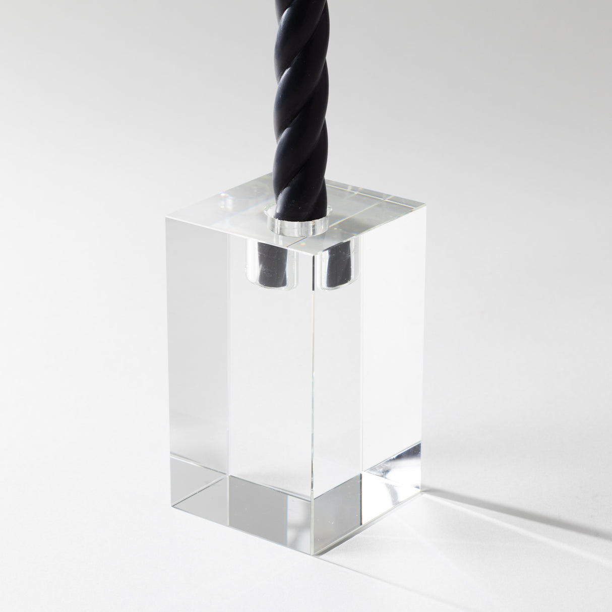 Crystal Glass Taper Holder