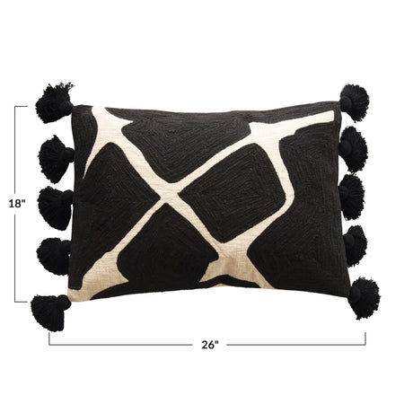 Abstract Cotton Lumbar Pillow