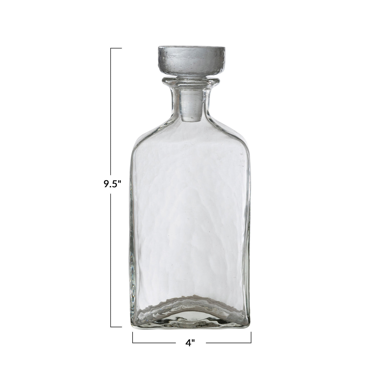 Hammered Glass Decanter