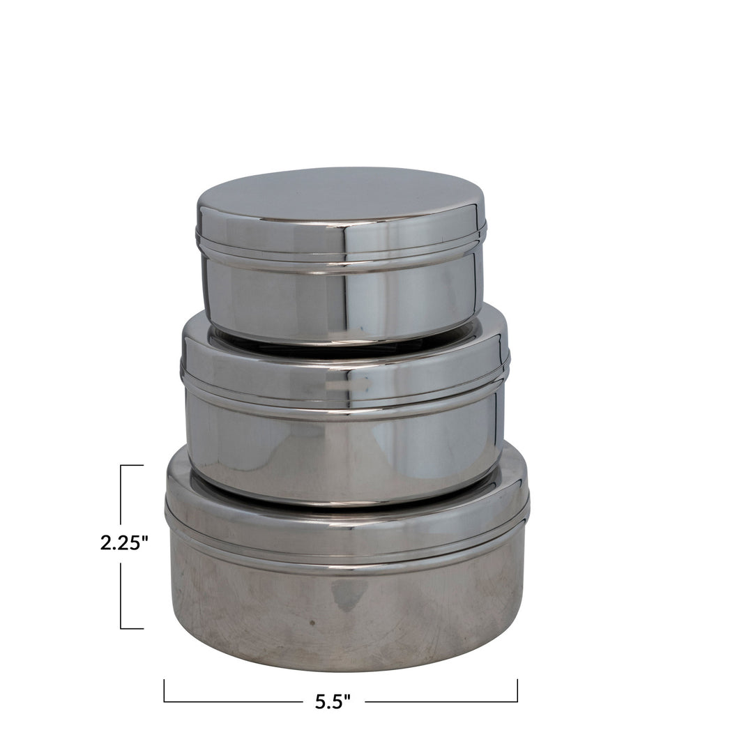 Stainless Steel Containers Set