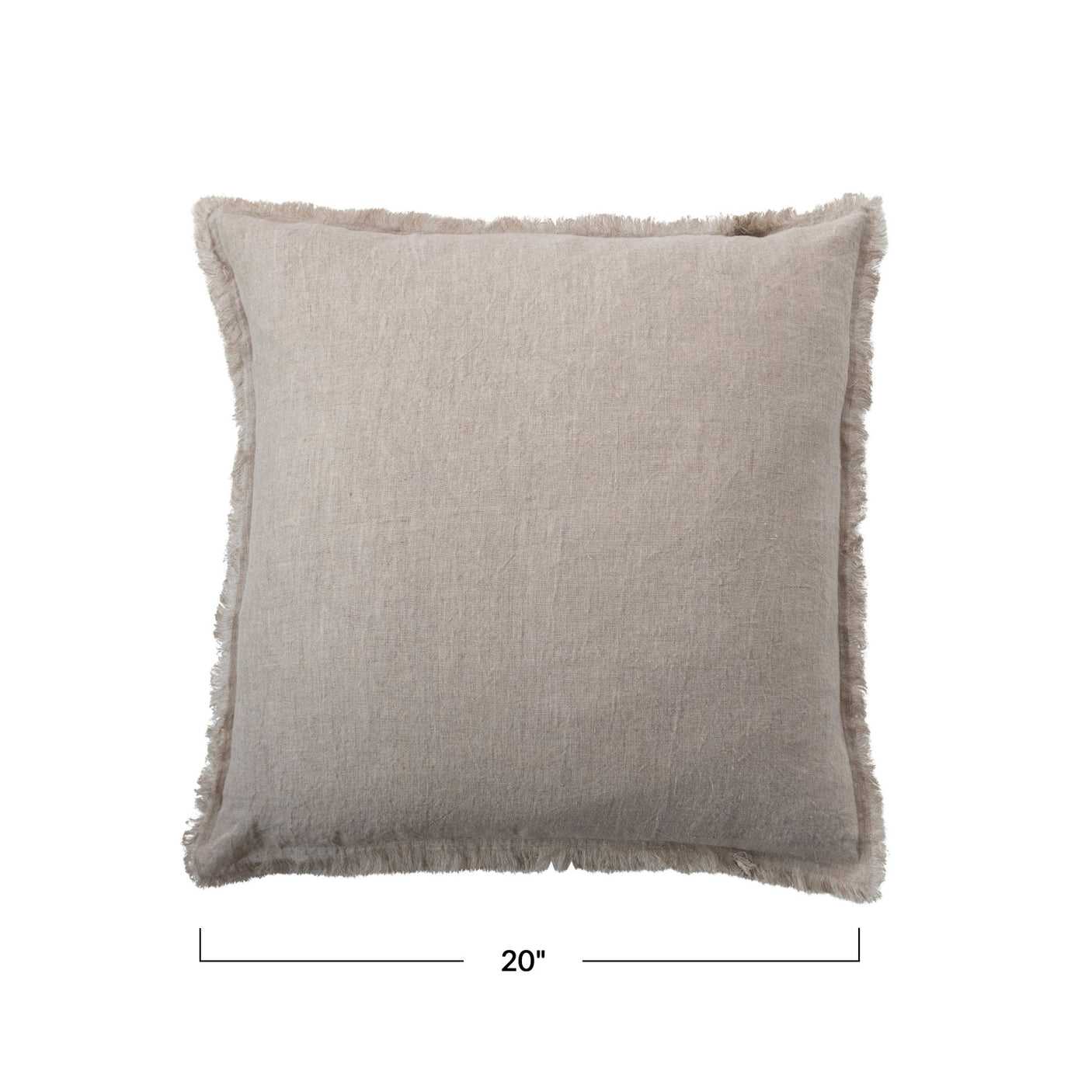 Stonewashed Linen Square Pillows