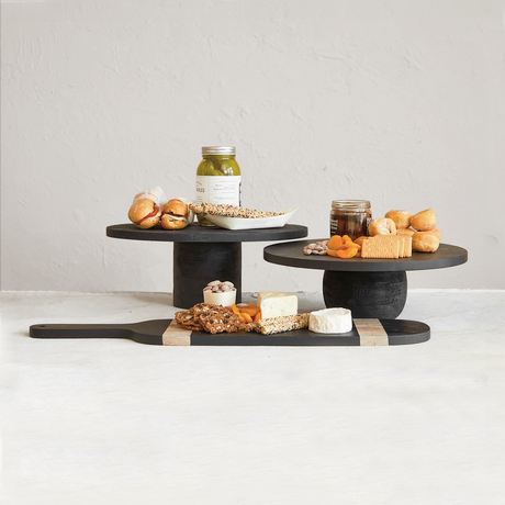 Black Round Pedestal