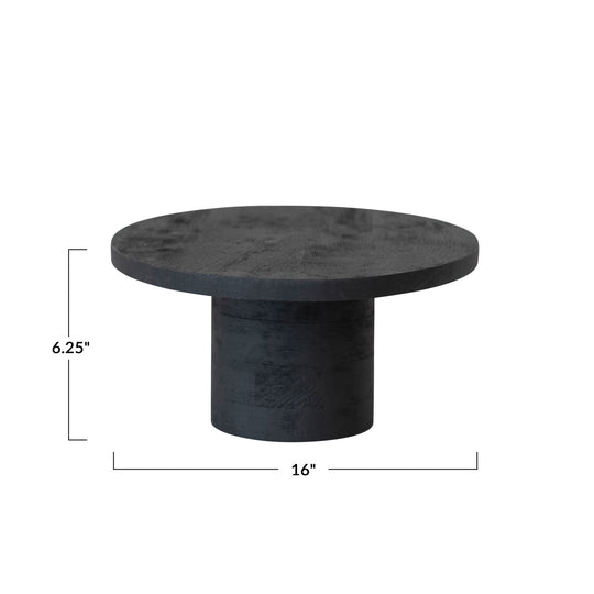 Black Oval Pedestal