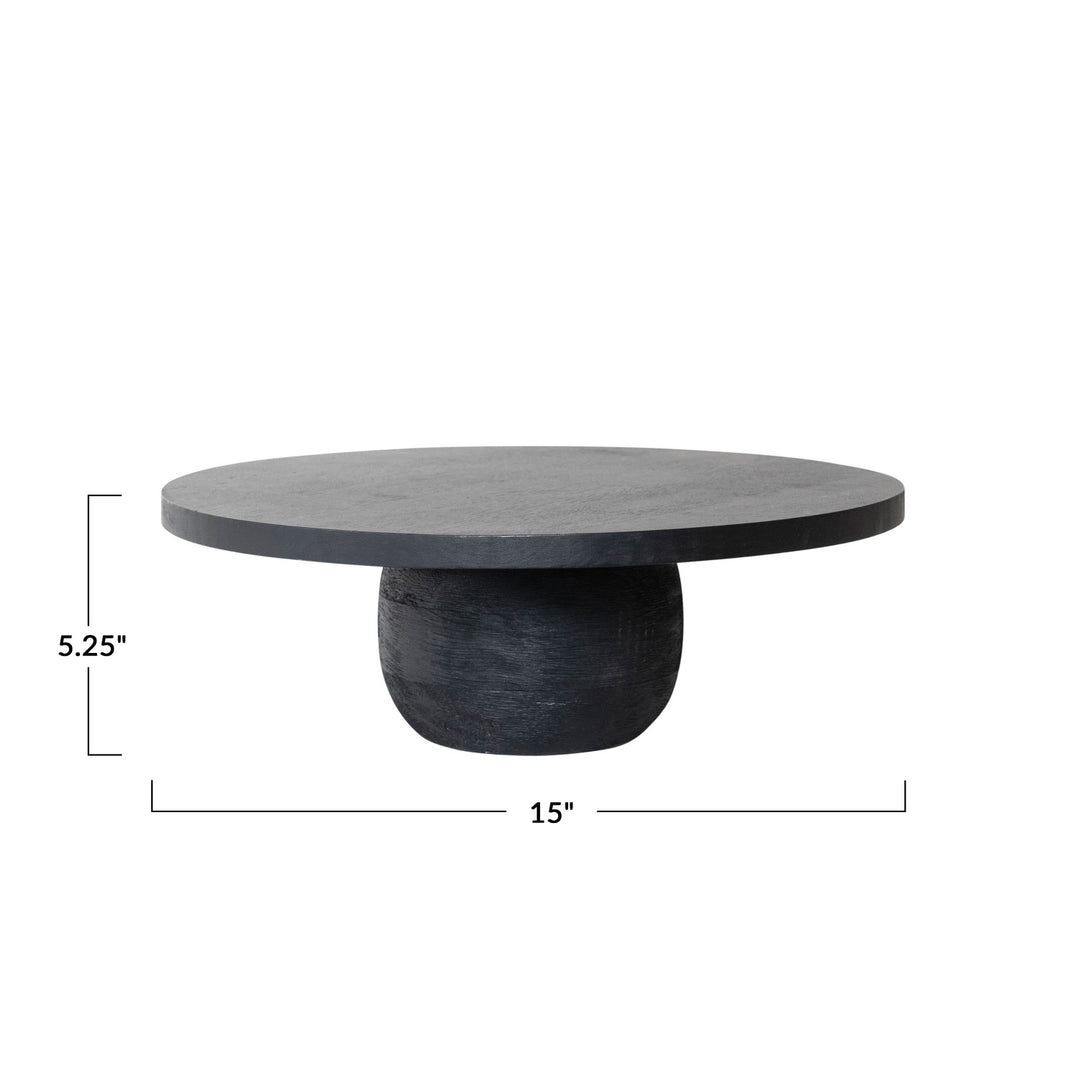 Black Round Pedestal